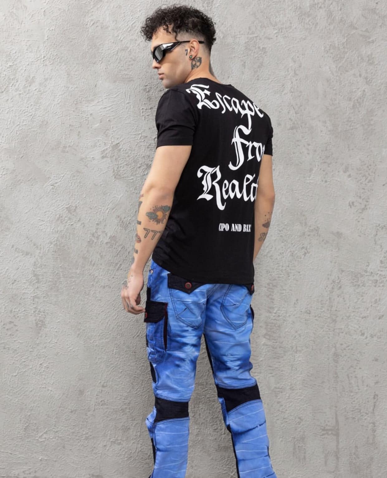 Cipo & Baxx ANAR black Herren T-Shirt CT788