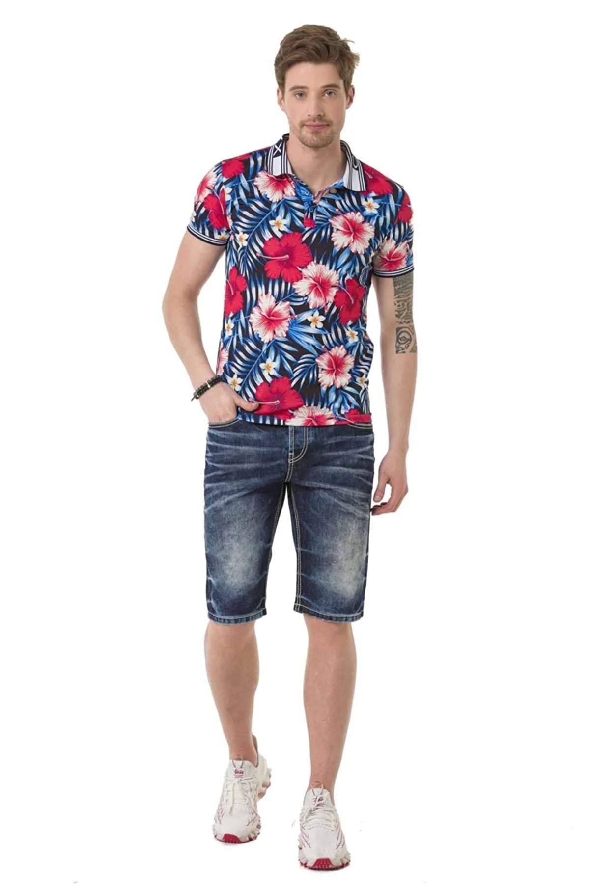 Cipo & Baxx LUCA men's short jeans denim CK259