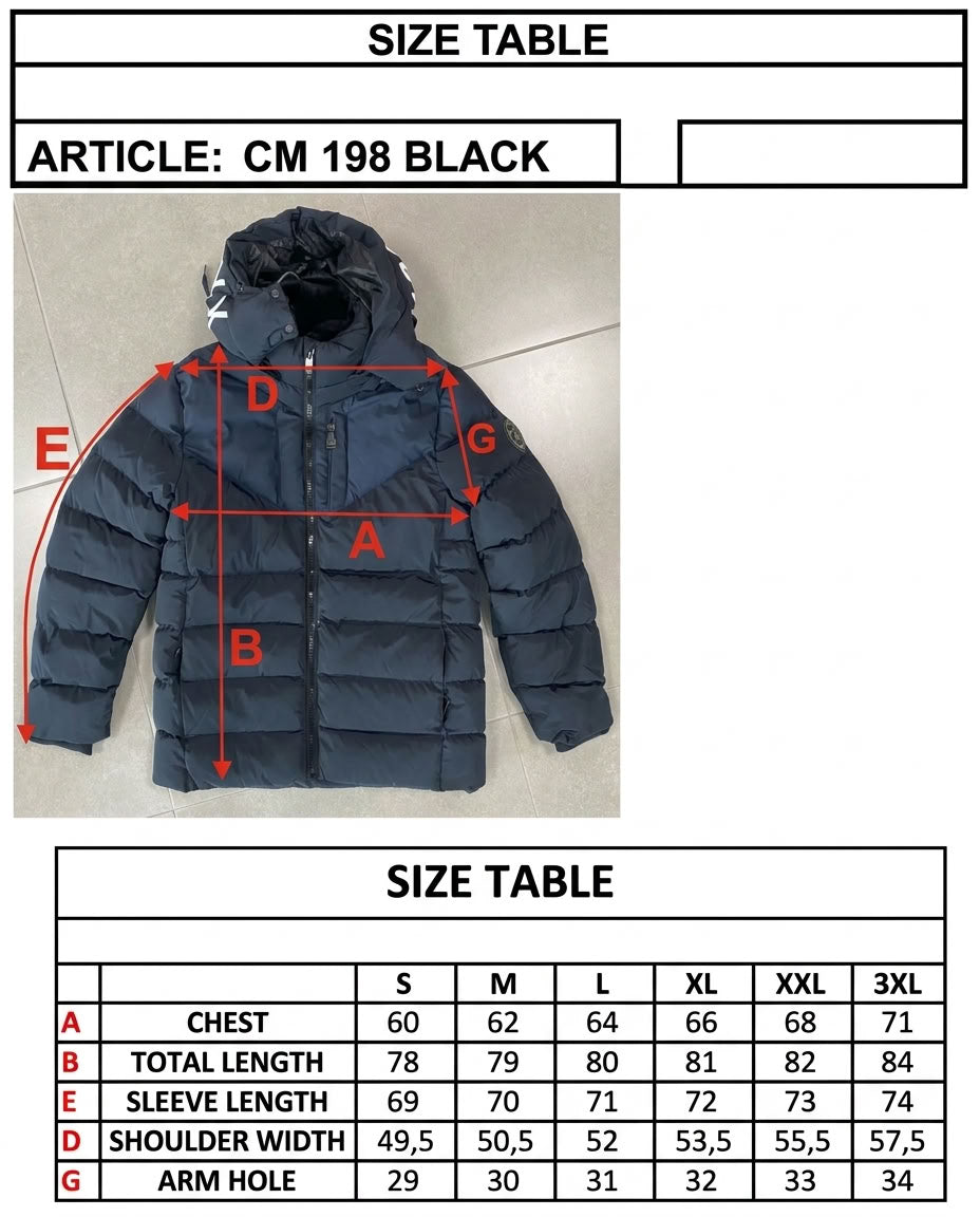 Cipo & Baxx ASHER Herren Steppjacke Parker CM198 - Persvision