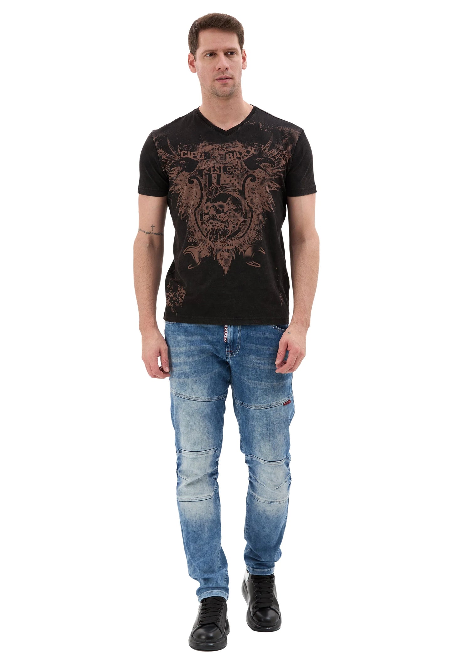 Cipo & Baxx RANC Herren T-Shirt black CT856