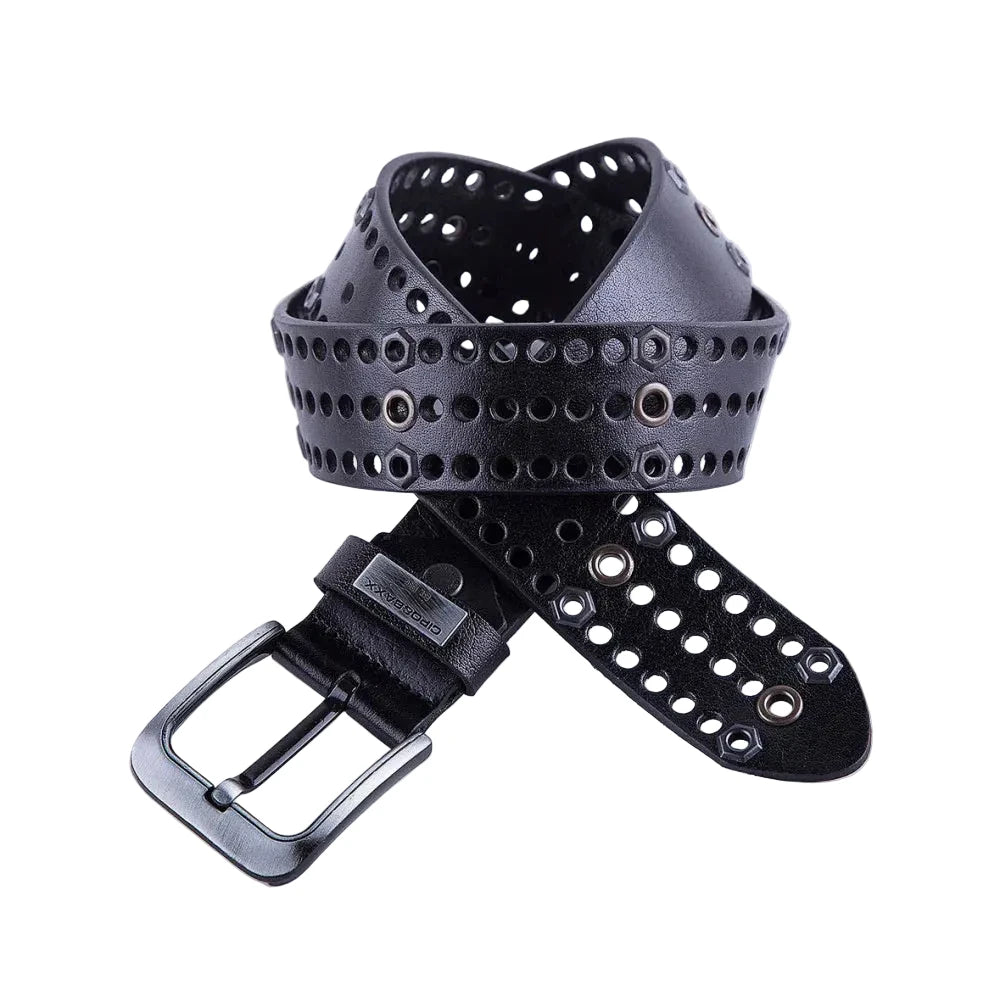 Cipo & Baxx Herren Leder Gürtel CG100 Black