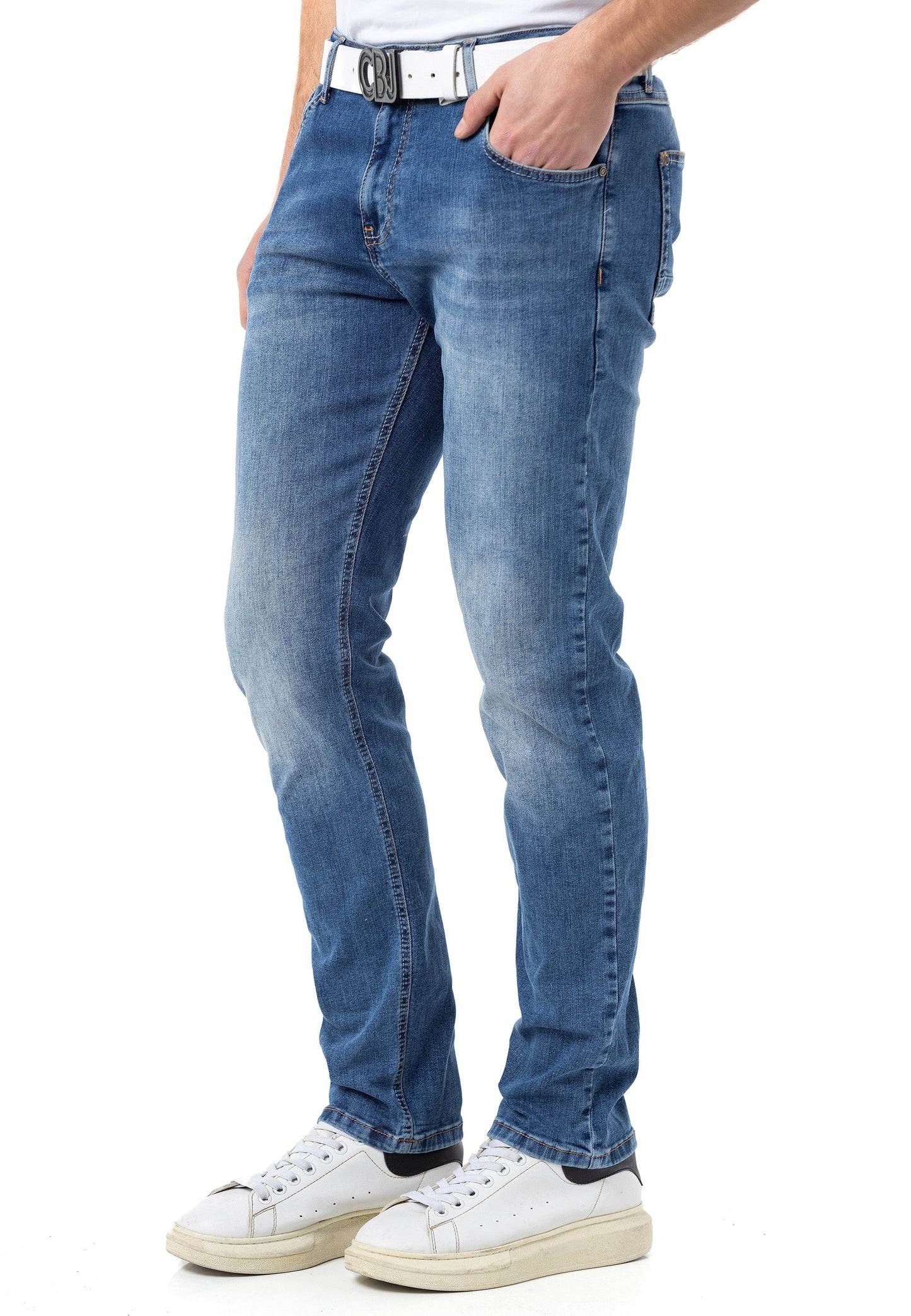 Cipo & Baxx BALMAN Herren Jeans Slim-Fit blue Denim CD820