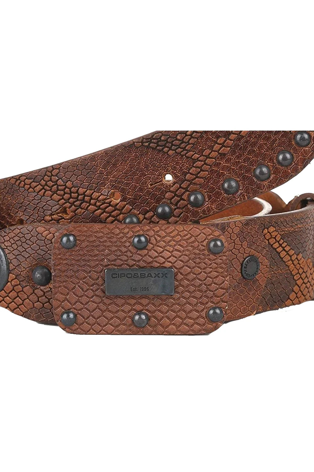 Cipo & Baxx Herren Leder Gürtel CG133 braun