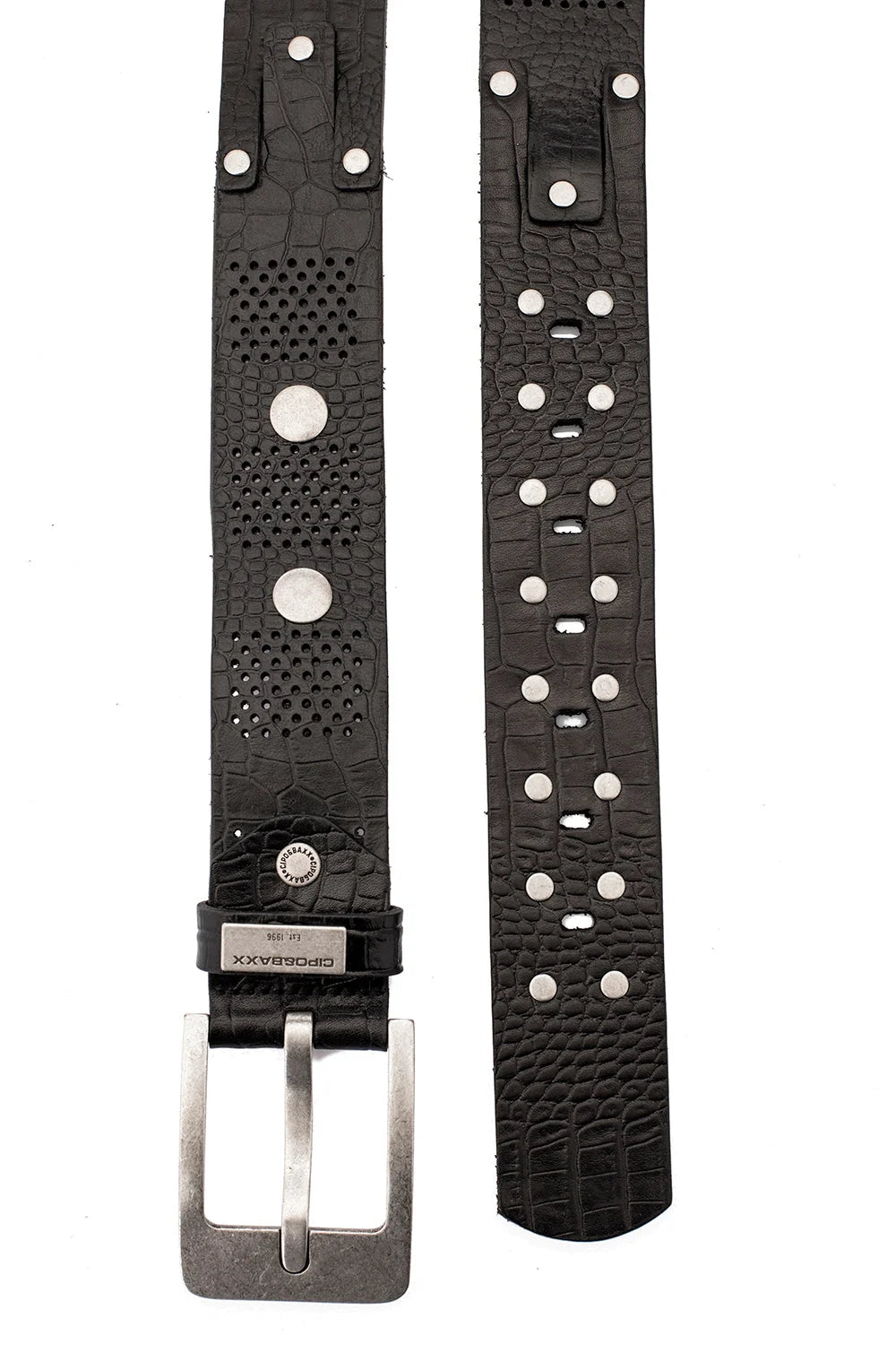 Cipo & Baxx Herren Leder Gürtel CG158 black