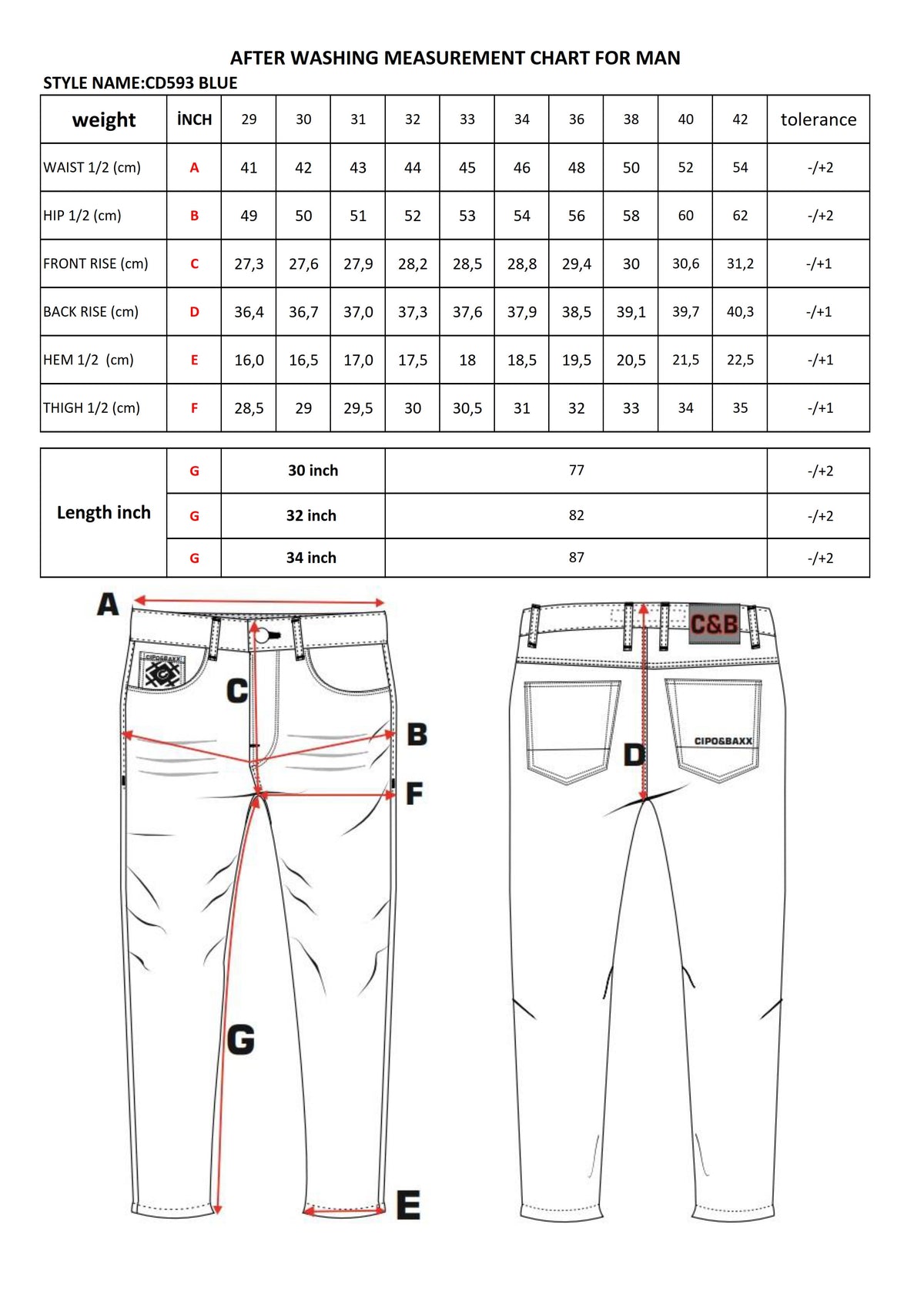Cipo & Baxx NEOBOOT Herren Jeans Denim CD593 - Persvision