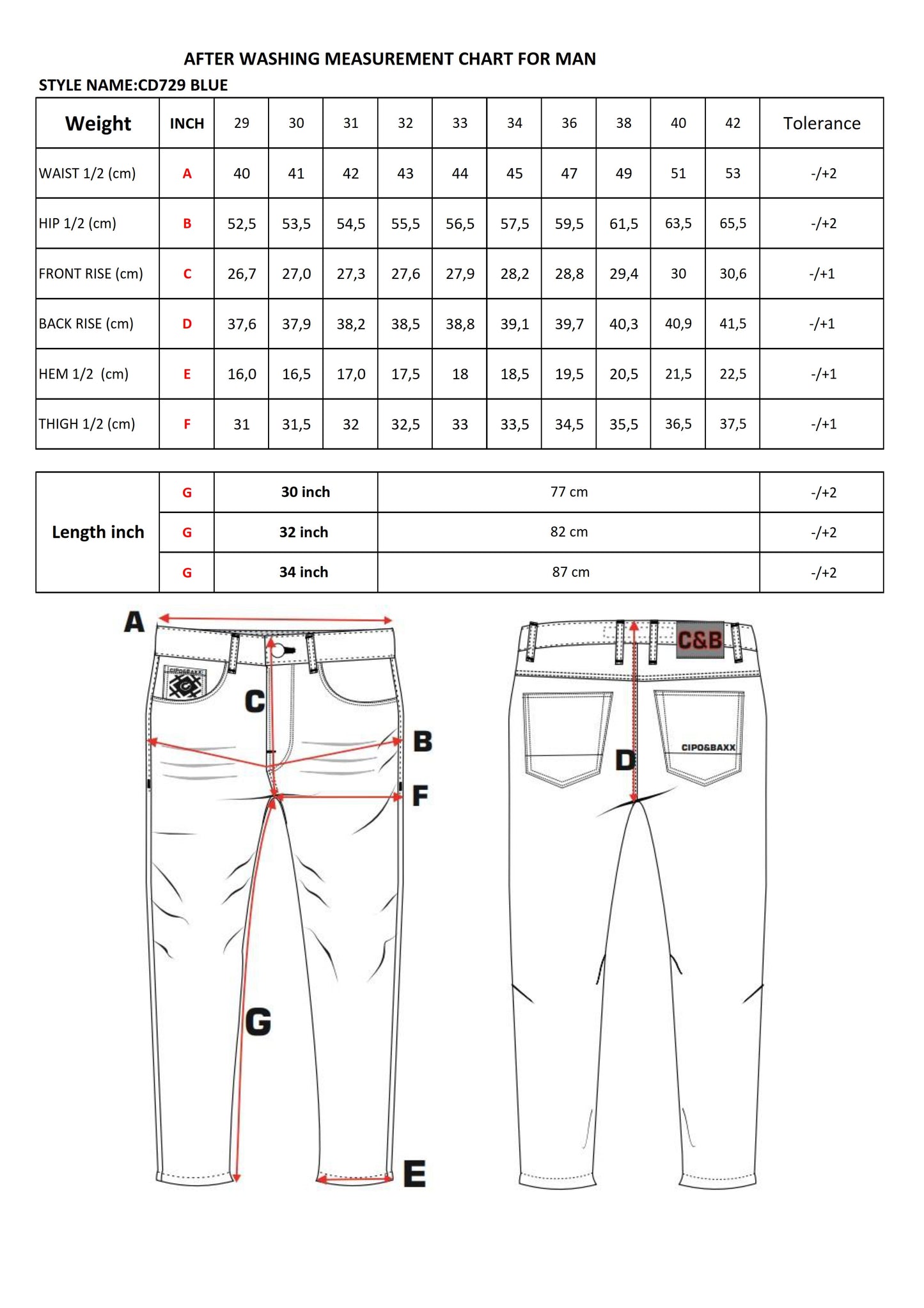 Cipo & Baxx MERIDA Herren Jeans Denim CD729