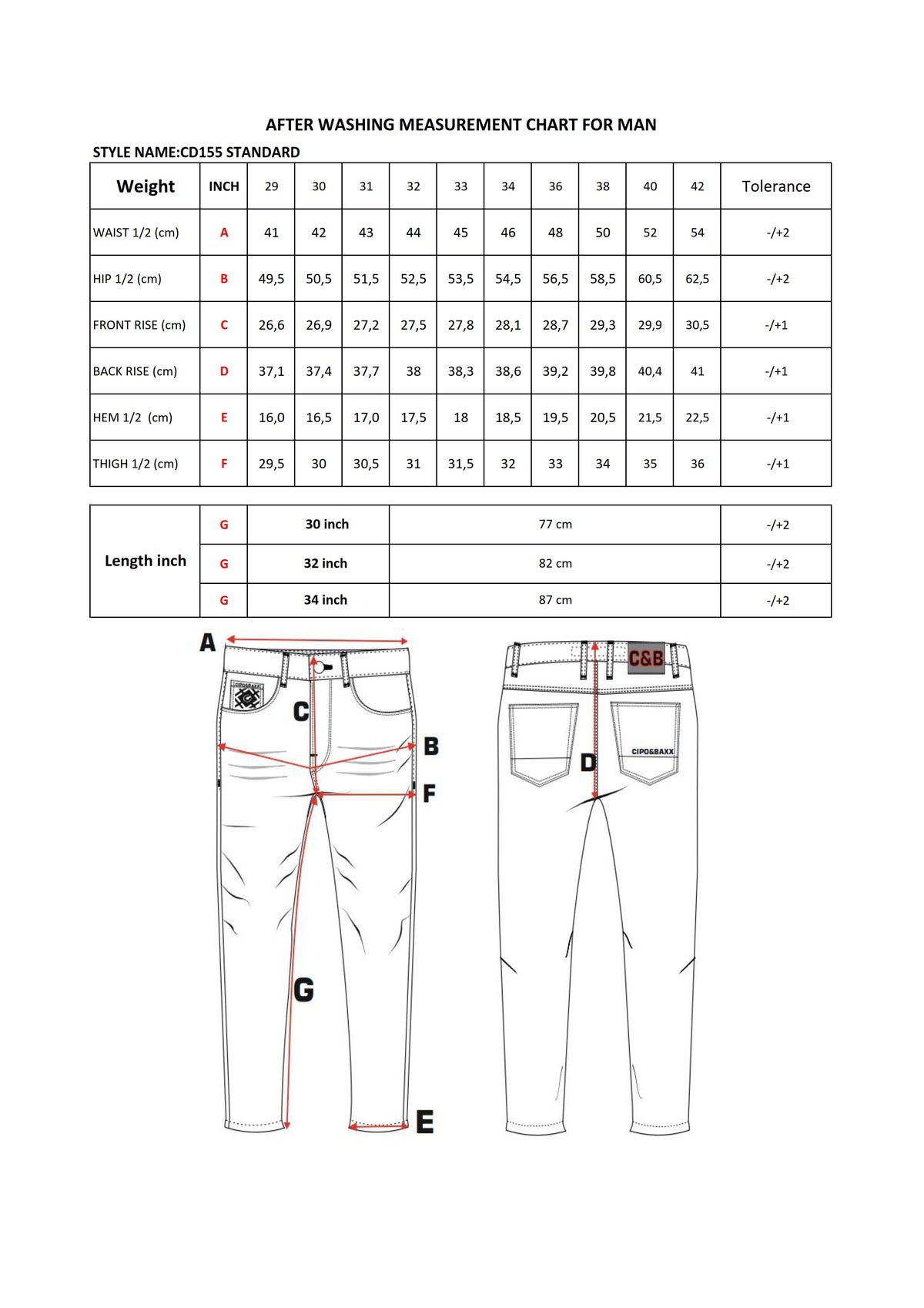 Cipo & Baxx GAS Herren Jeans Denim CD155 - Persvision