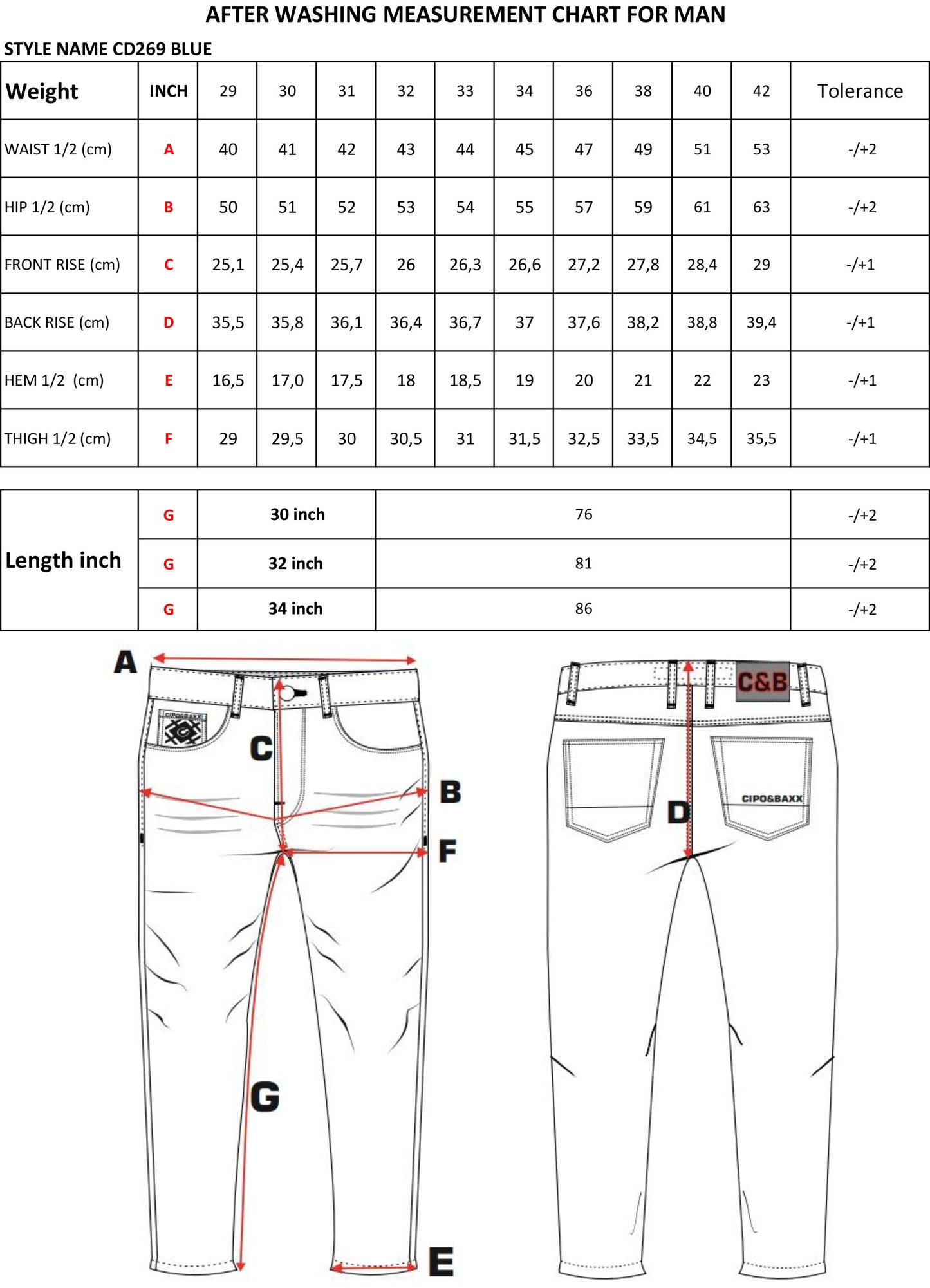 Cipo & Baxx SIERA Herren Jeans Denim CD269