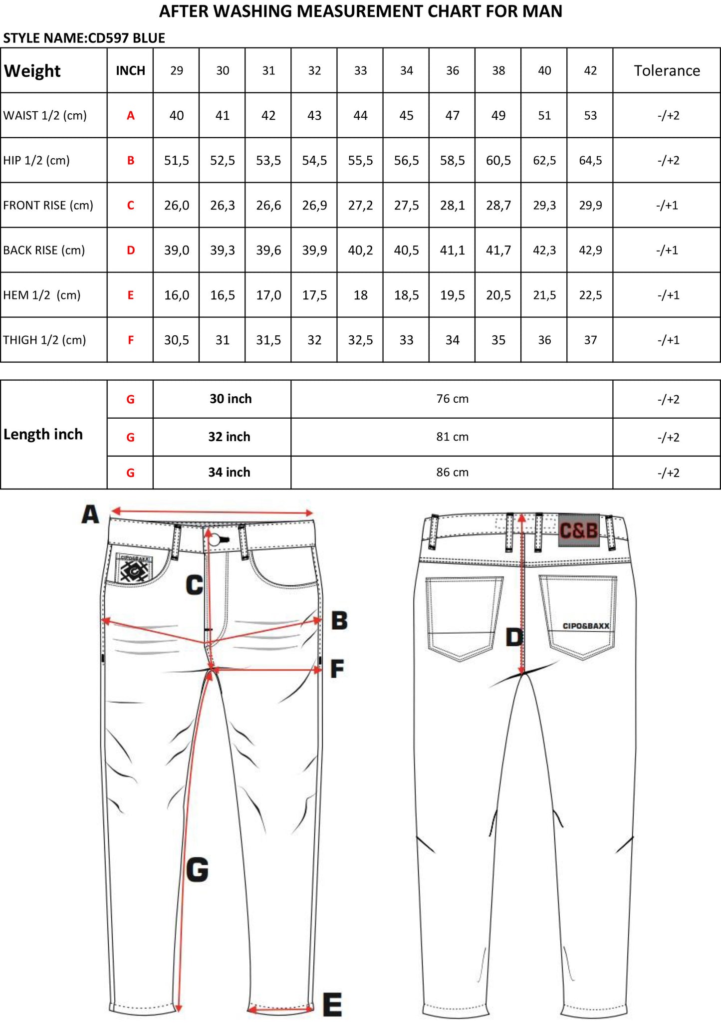 Cipo & Baxx SAMU Herren Jeans Denim CD597