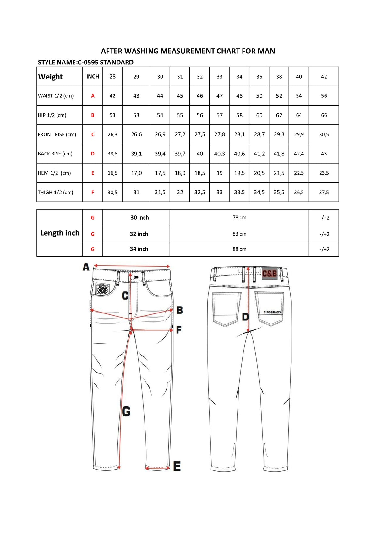 Cipo & Baxx OSCAR Herren Jeans Denim C-0595 - Persvision