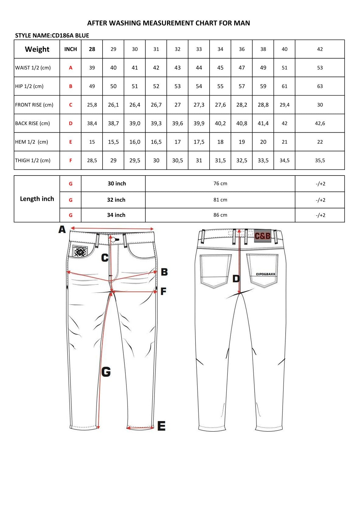 Cipo & Baxx IVO Herren Jeans Denim Straight Fit CD186A