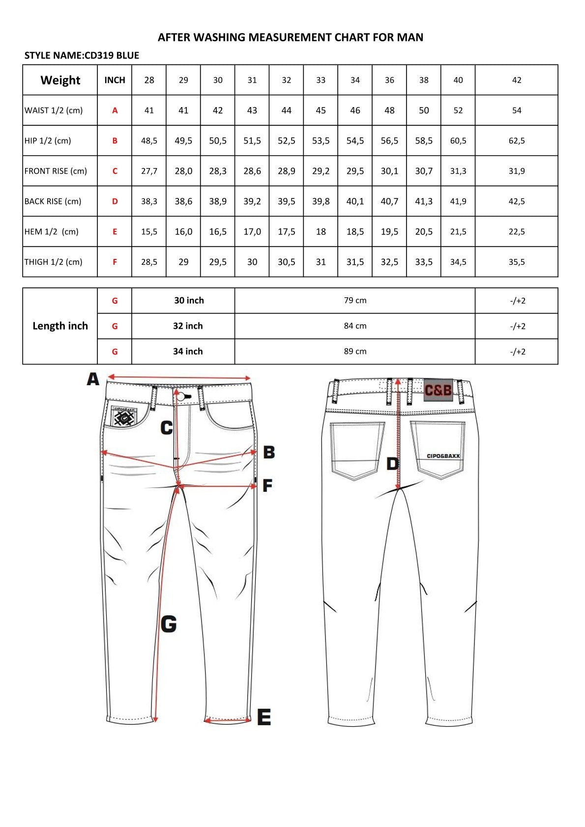 Cipo & Baxx CENA Herren Jeans Denim CD391