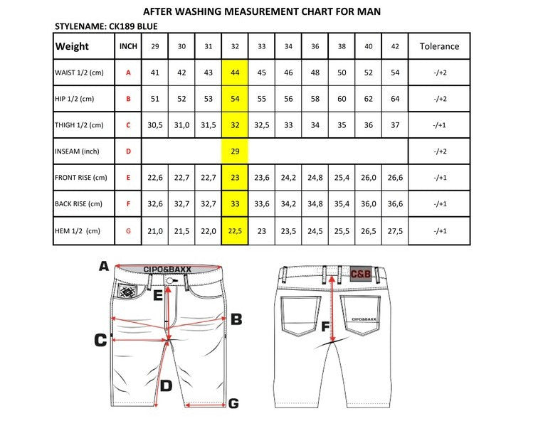 Cipo & Baxx CESAR Herren Kurze Jeans Denim CK189