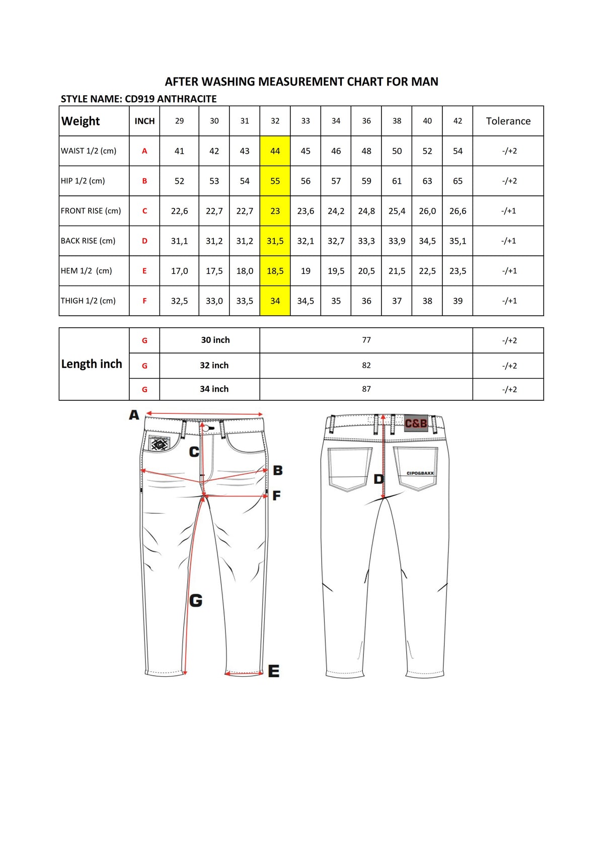 Jeans da uomo Cipo & Baxx CARLY CD918