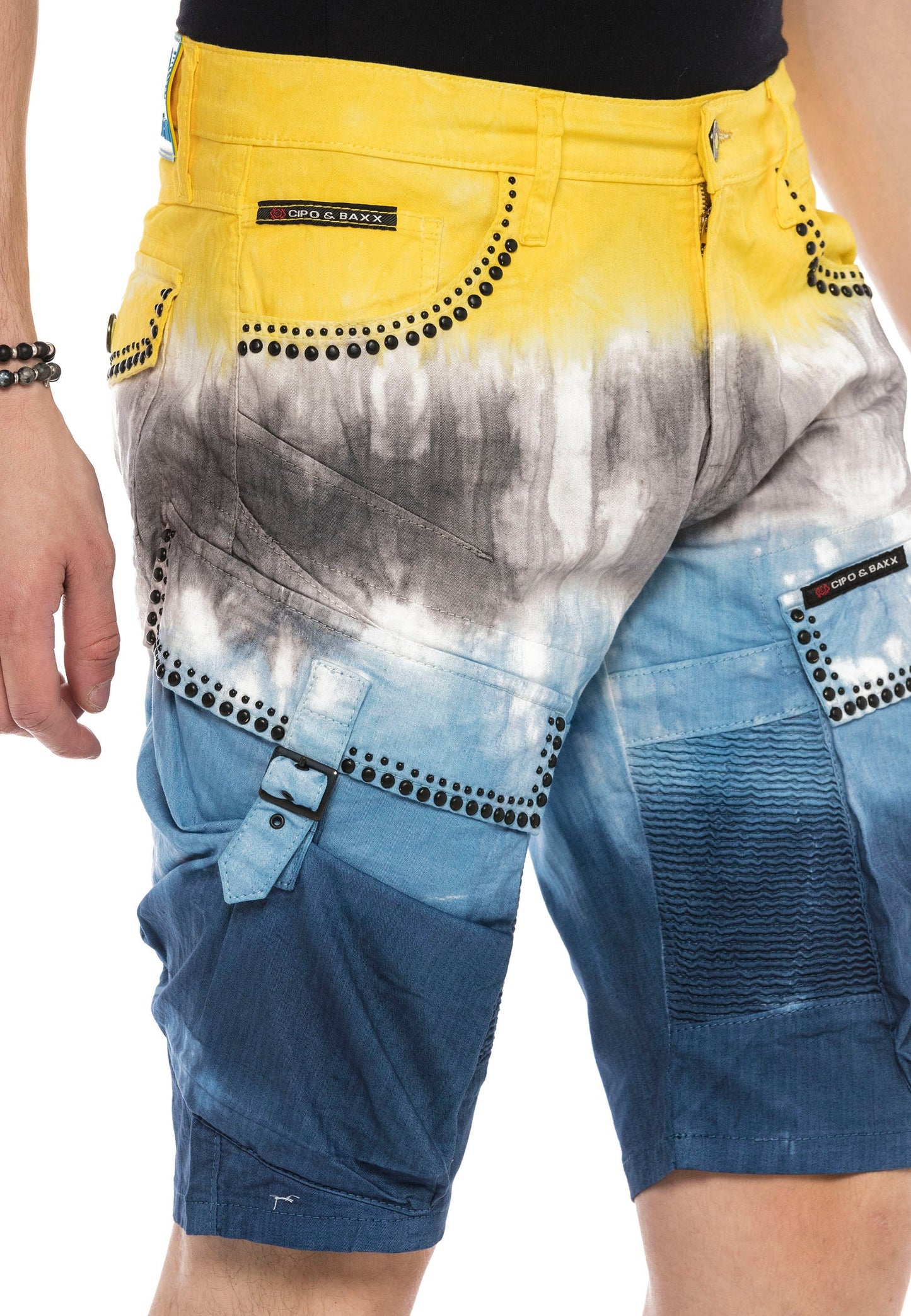 Cipo & Baxx FERAN Herren Kurze Jeans Denim CK211