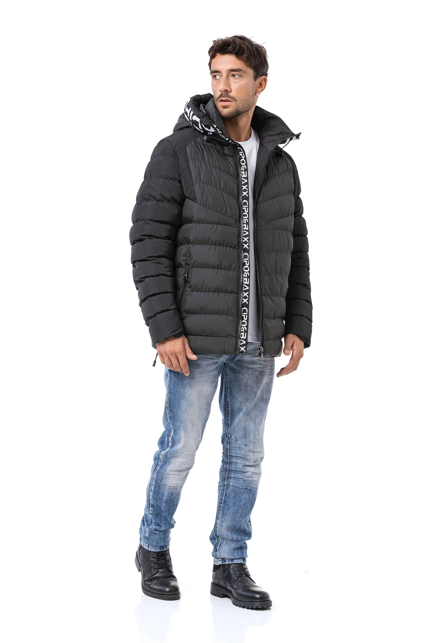 Cipo & Baxx ELIAS Herren Steppjacke black CM185