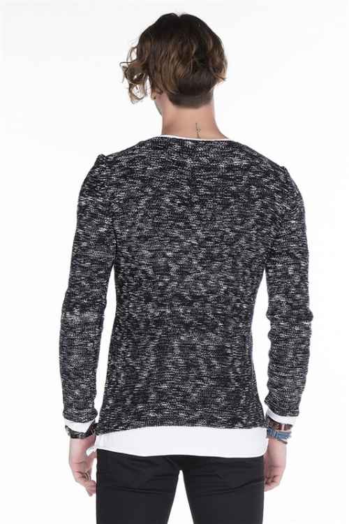 Cipo & Baxx EXETER men's sweater NAVY CP158