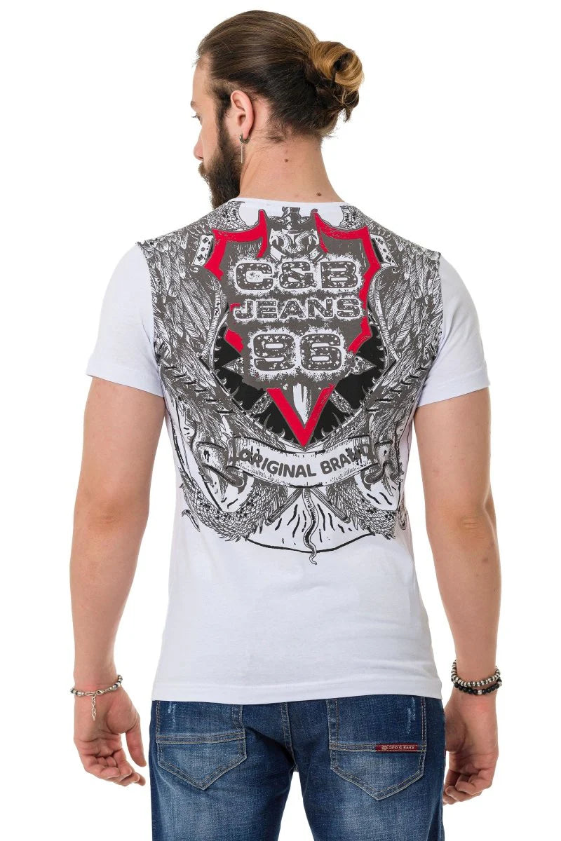 Cipo & Baxx EMPORIA black men's T-shirt CT718