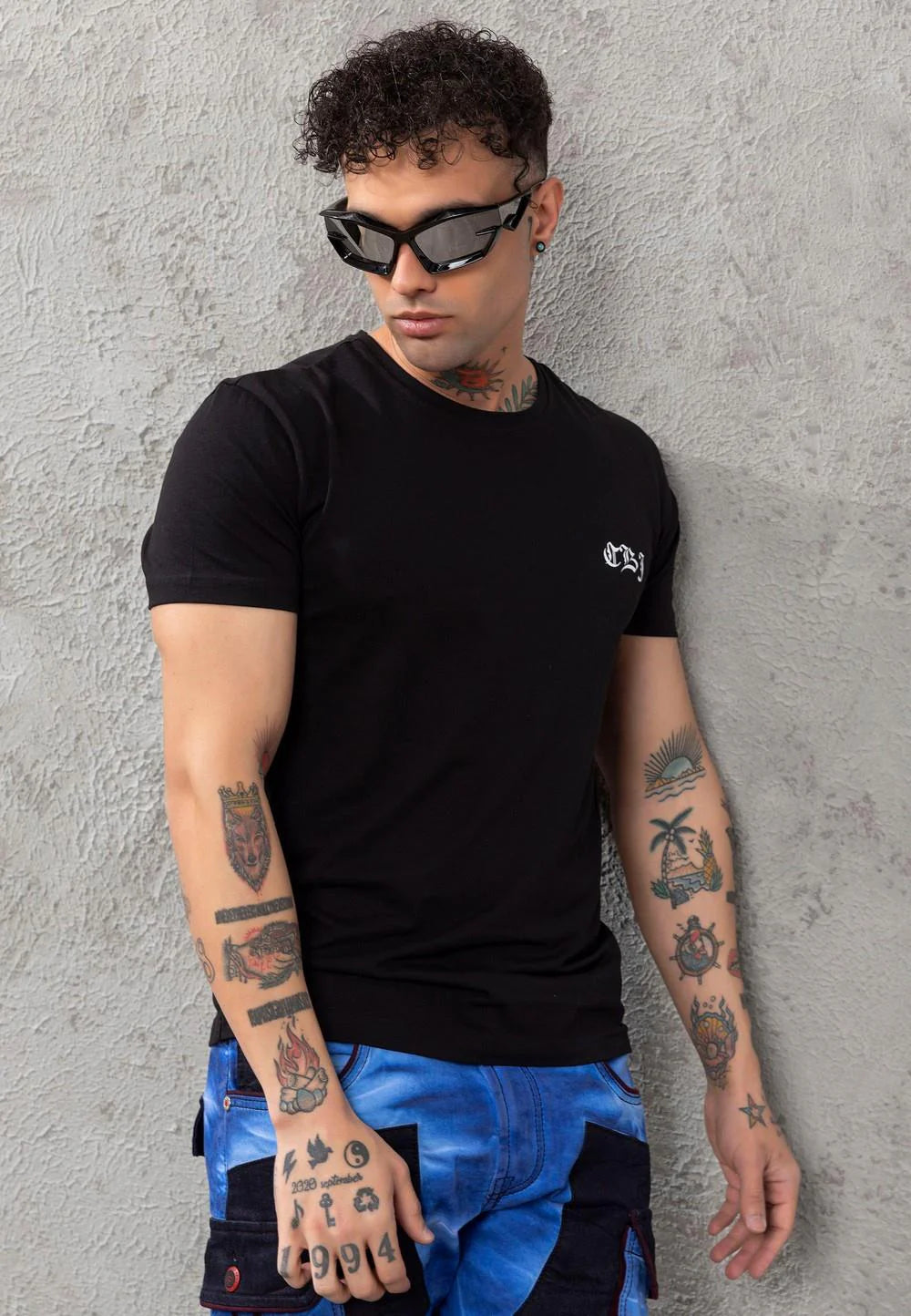 Cipo & Baxx ANAR black Herren T-Shirt CT788
