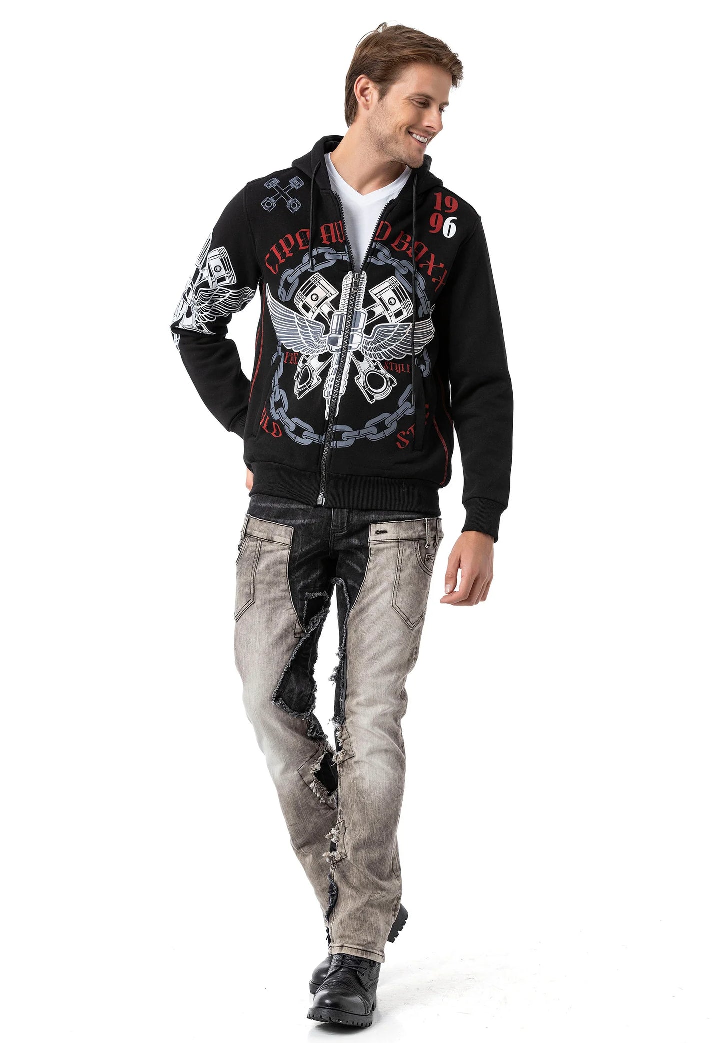 Cipo & Baxx ADELAIDE men's hooded sweatshirt CL559