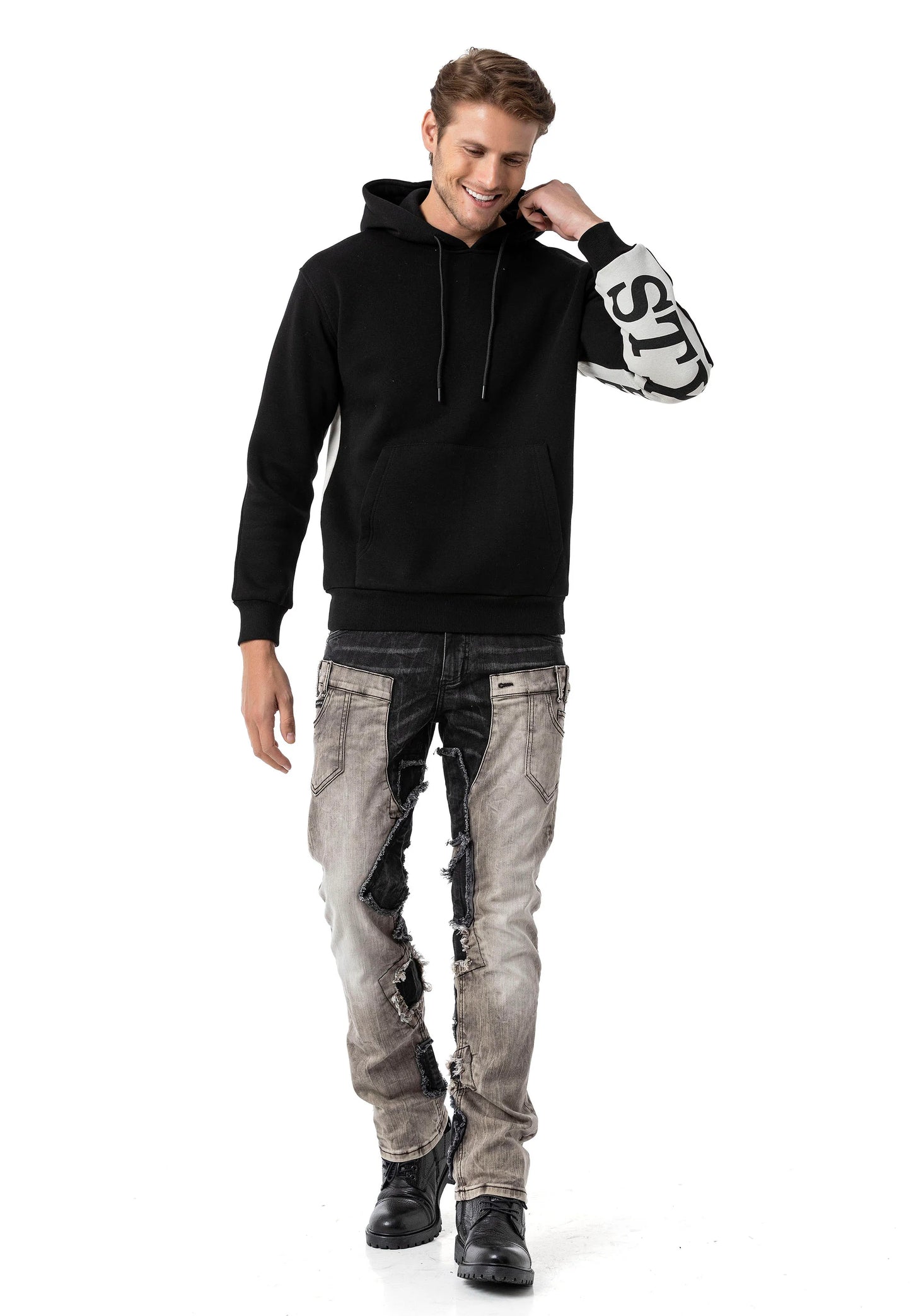 Cipo & Baxx ZERA Herren Kapuzen Hoodi Sweatshirt CL578