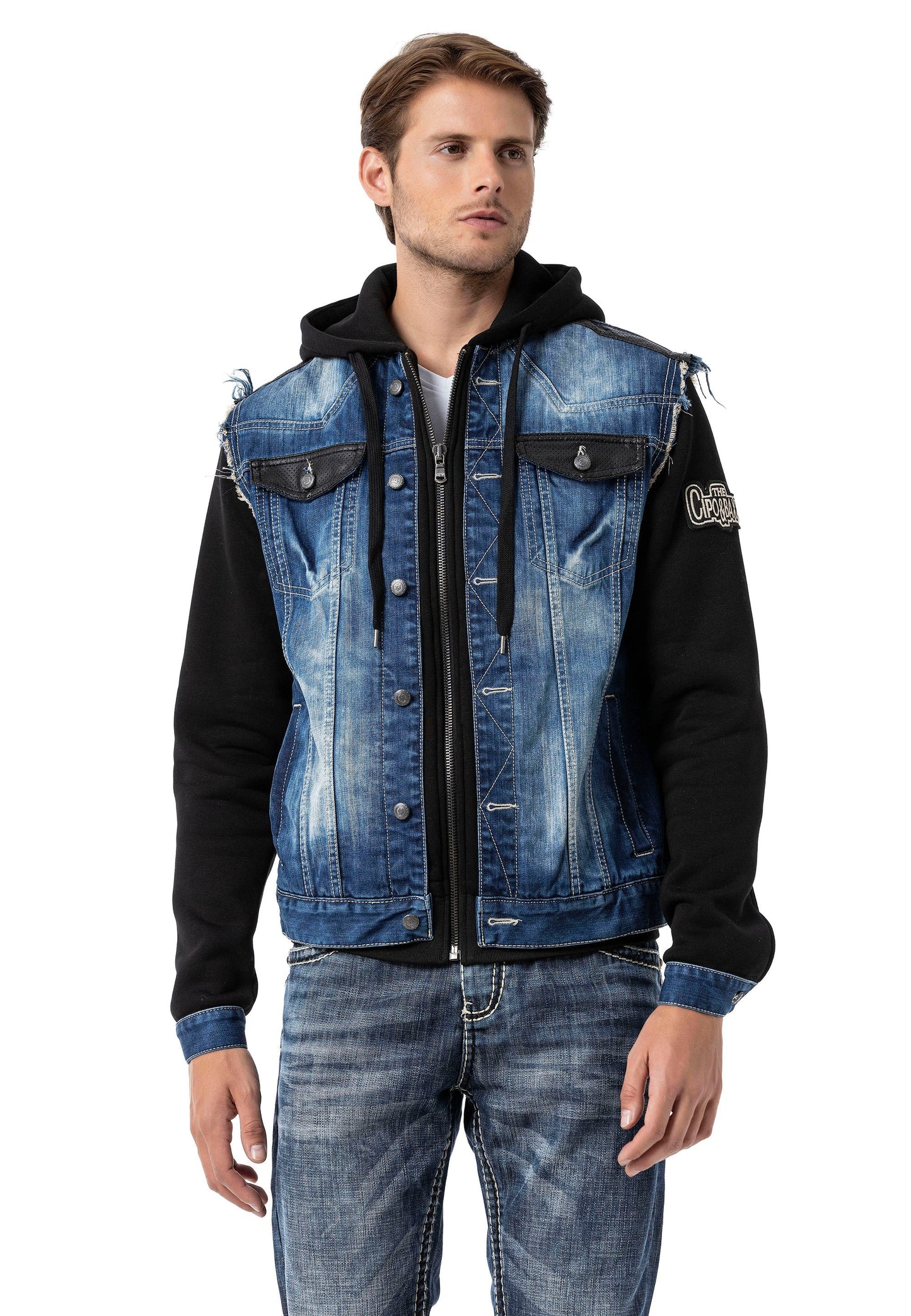 Cipo & Baxx RENAN blue Herren Jeans Jacke Denim CJ307