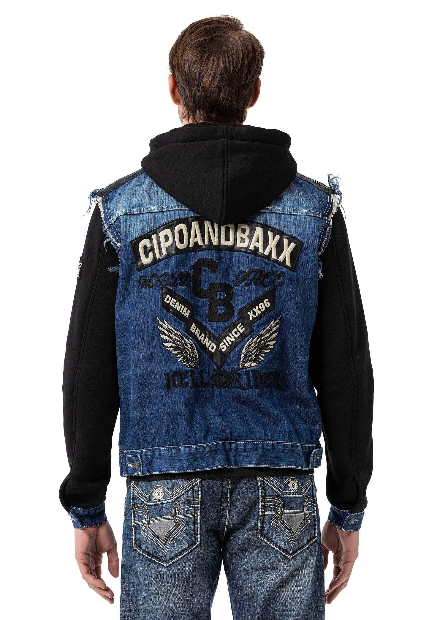 Cipo & Baxx RENAN blue Herren Jeans Jacke Denim CJ307