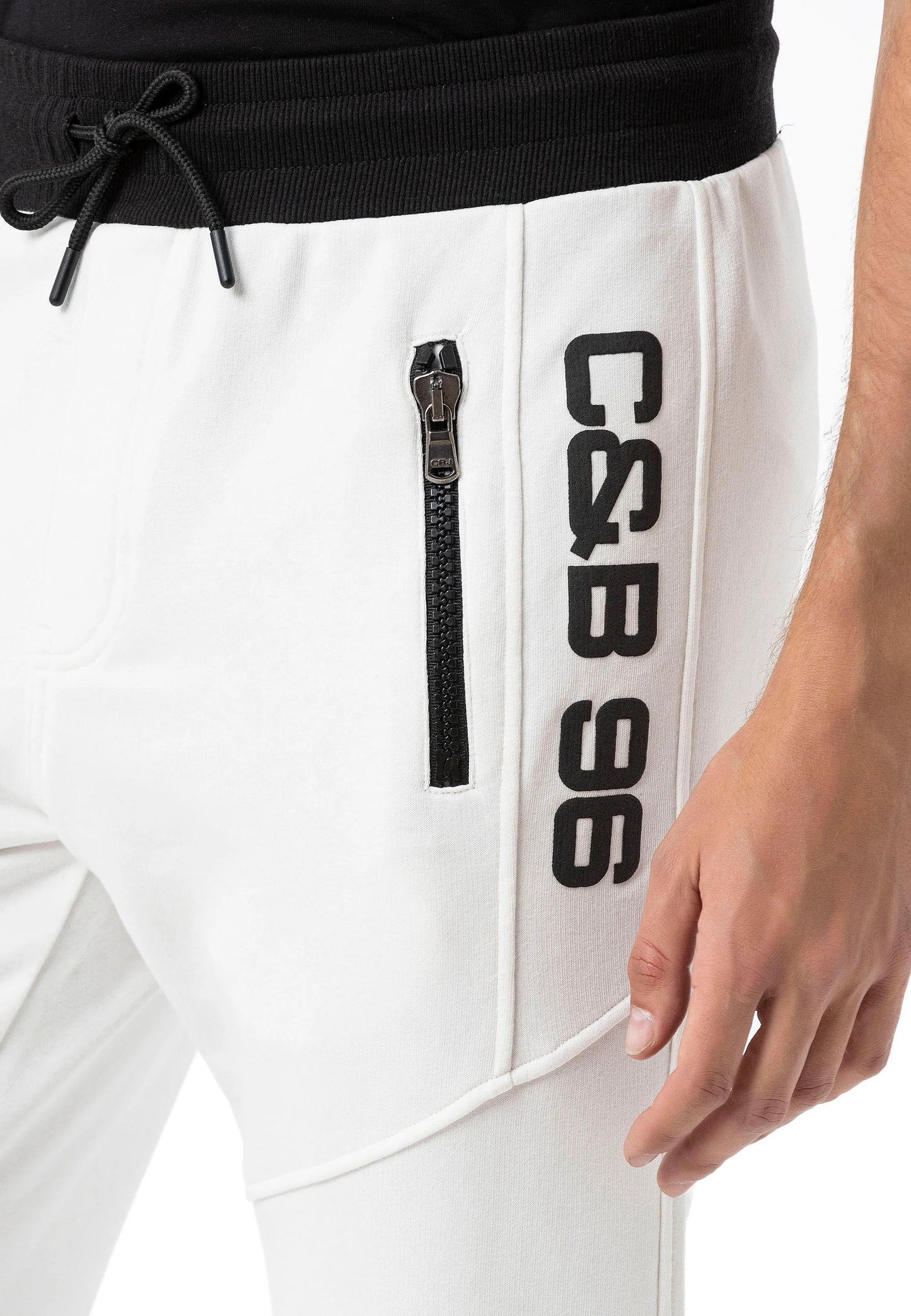 Cipo & Baxx Herren Jogginghose CR160 weiss