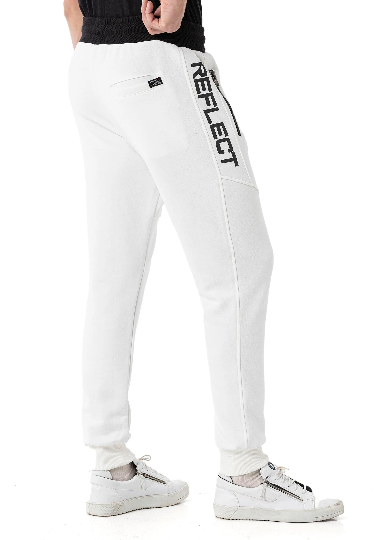 Cipo & Baxx Herren Jogginghose CR160 weiss
