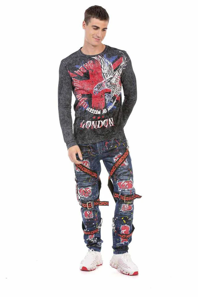 Cipo & Baxx ALLIANCE Camisa Hombre CL493 Negro