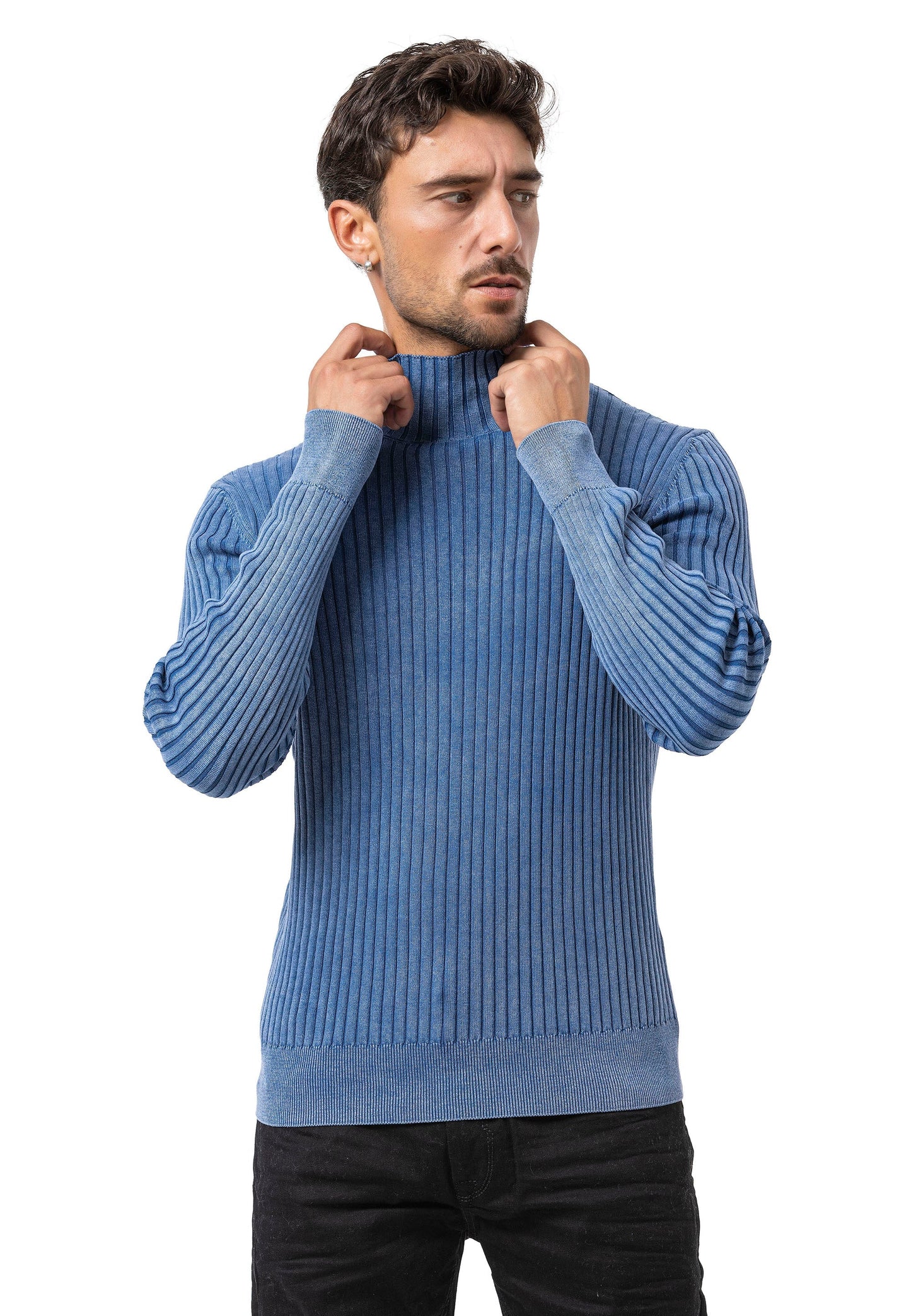 Cipo & Baxx GERALD Herren Pullover blue CP288
