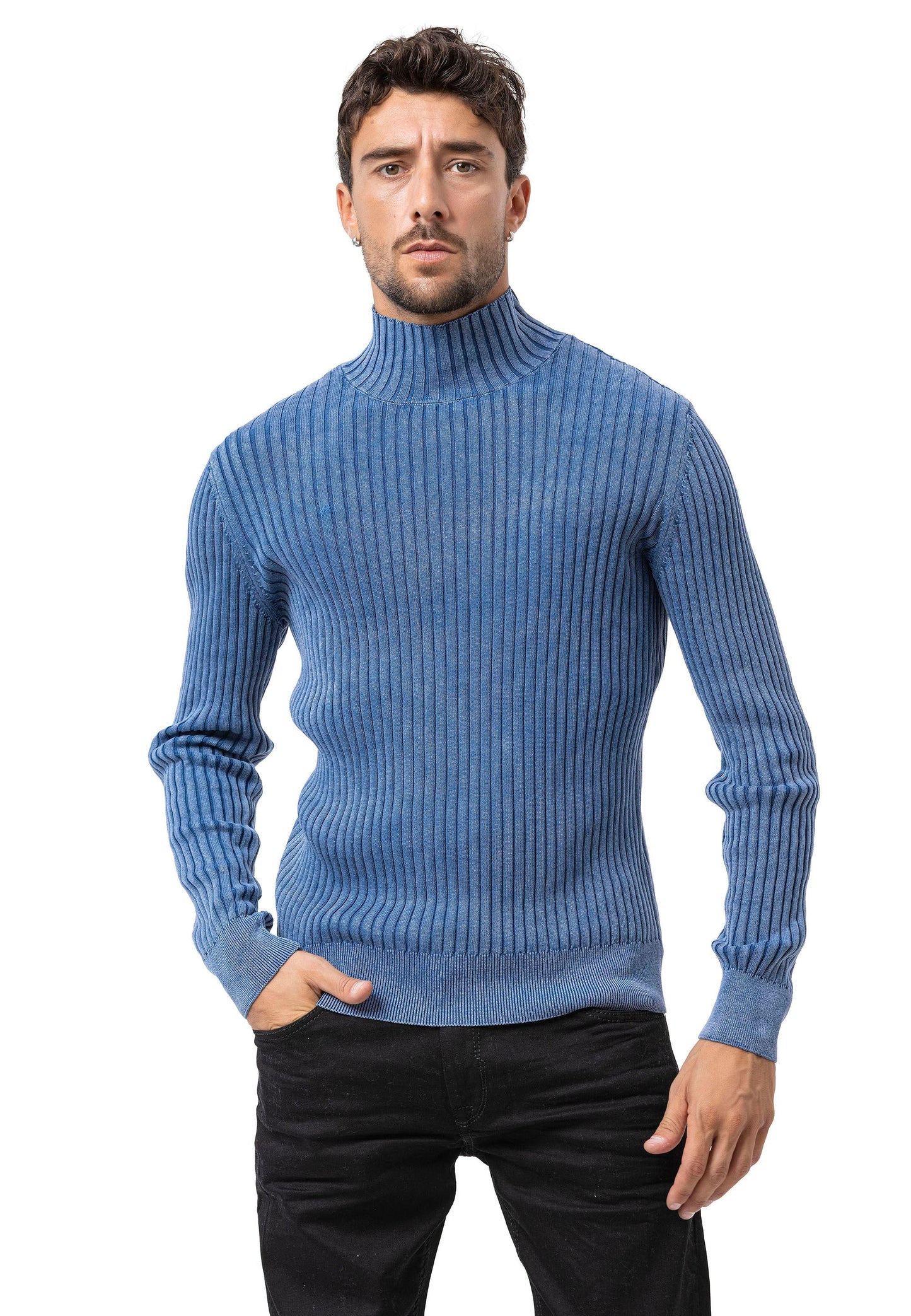 Cipo & Baxx GERALD Herren Pullover blue CP288