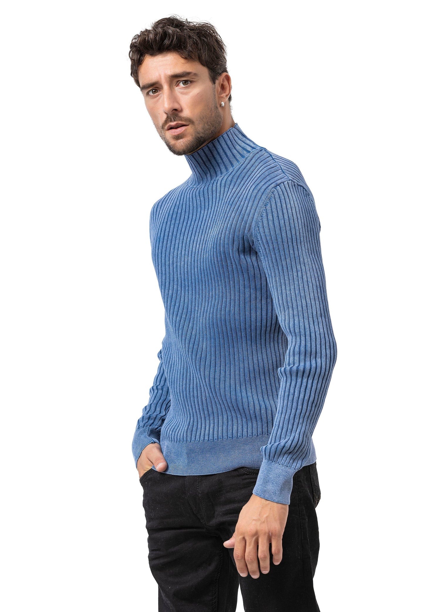 Cipo & Baxx GERALD Herren Pullover blue CP288