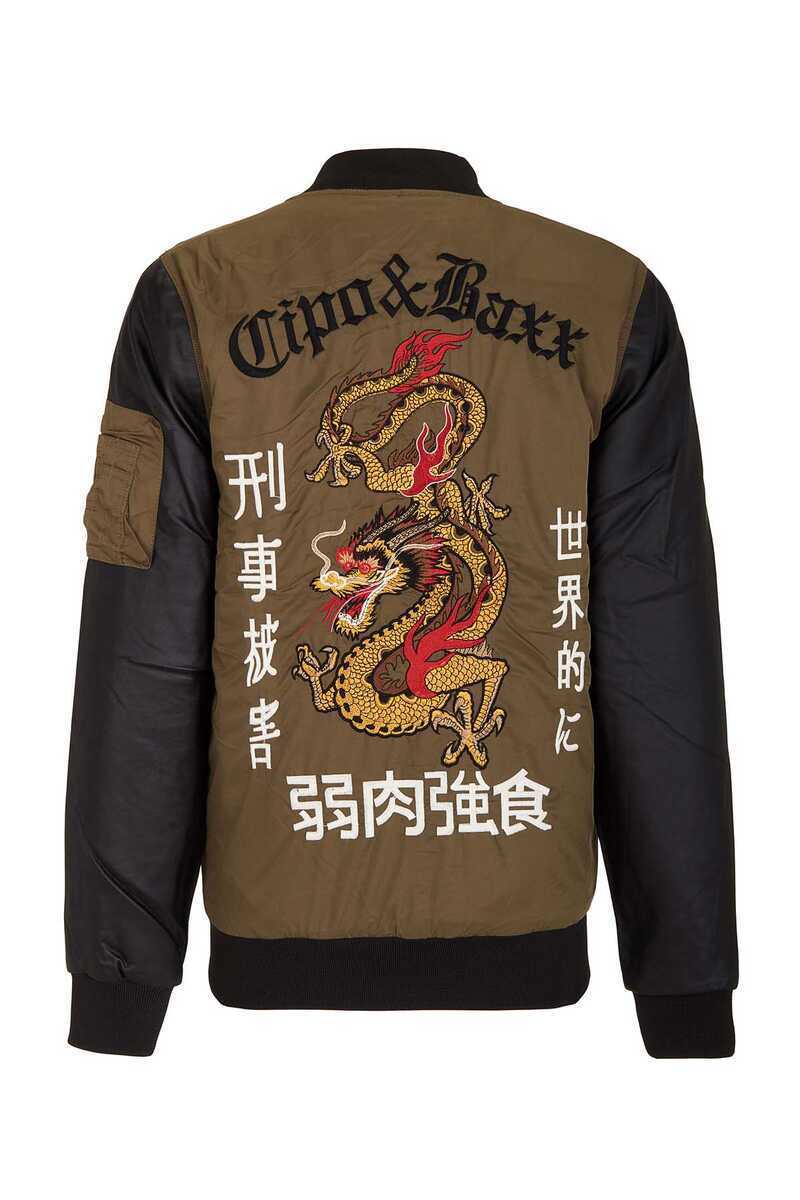 Cipo & Baxx ZEN Herren BomberJacke Bestickt CJ175