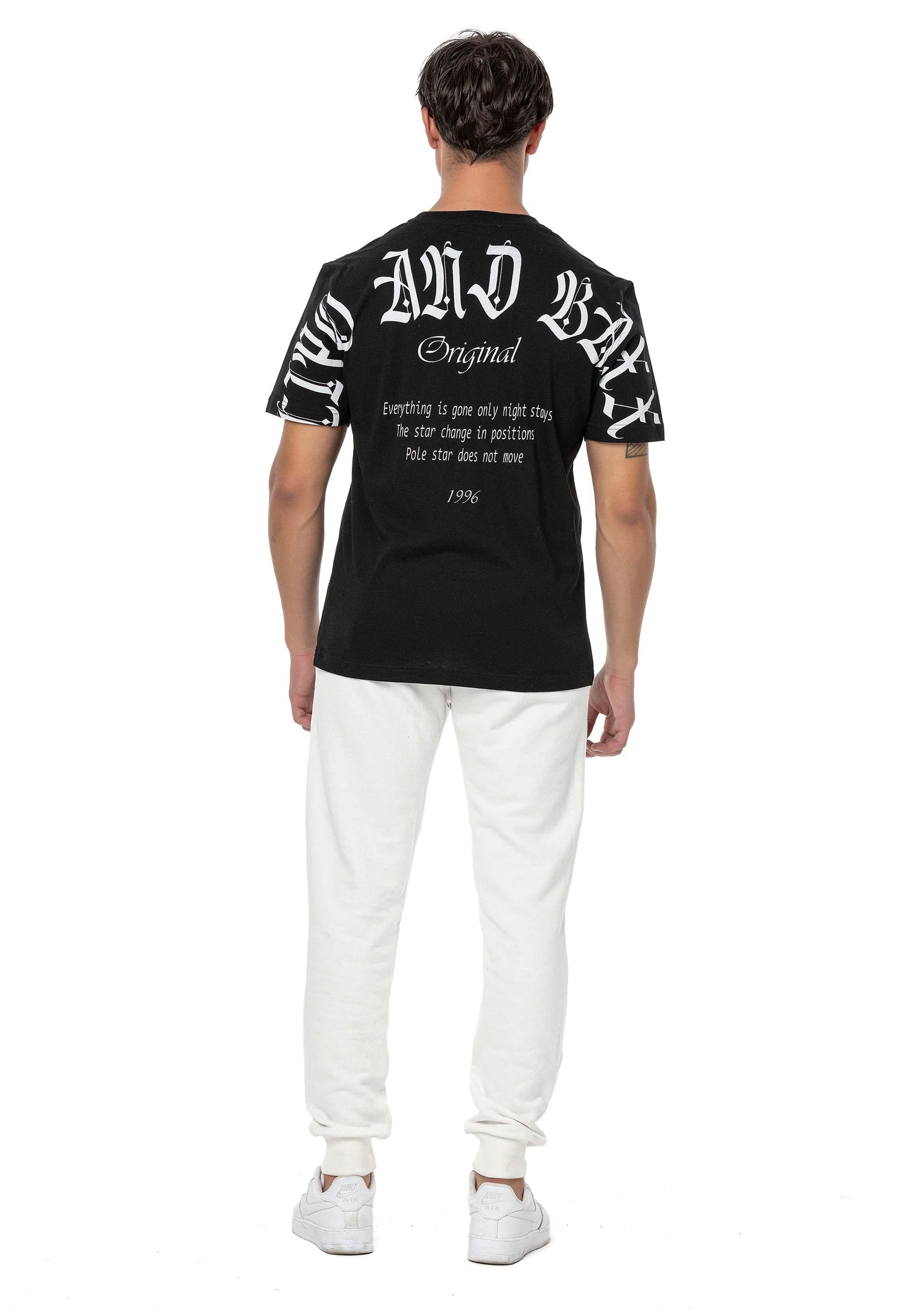 Cipo & Baxx POLRAK black Herren T-Shirt CT787