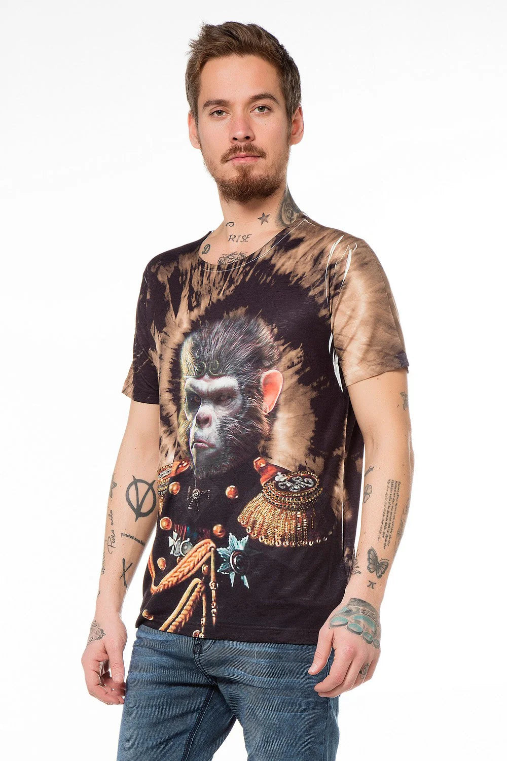 Cipo & Baxx PICARD Herren T-Shirt black CT395