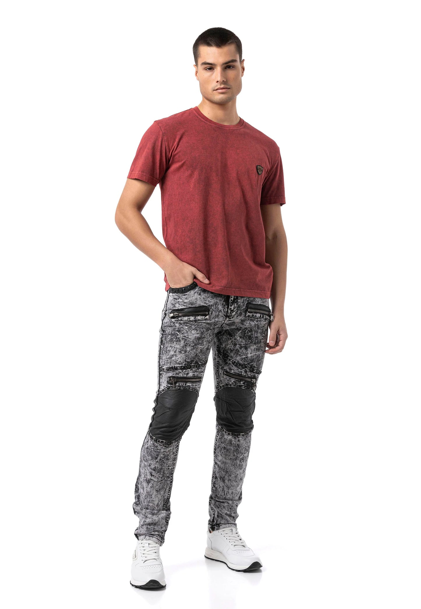 Cipo & Baxx PARK Herren T-Shirt Relax Fit CT808