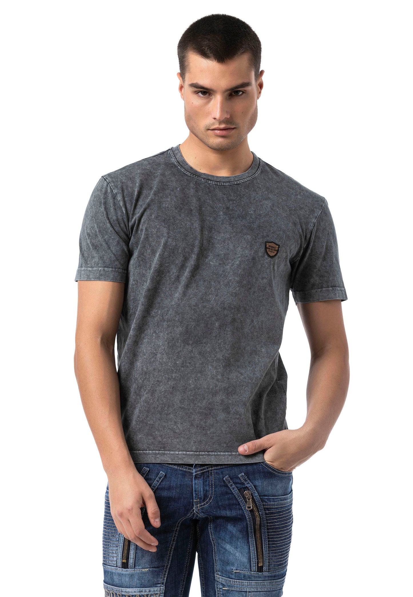 Cipo & Baxx PARK Herren T-Shirt Relax Fit CT808