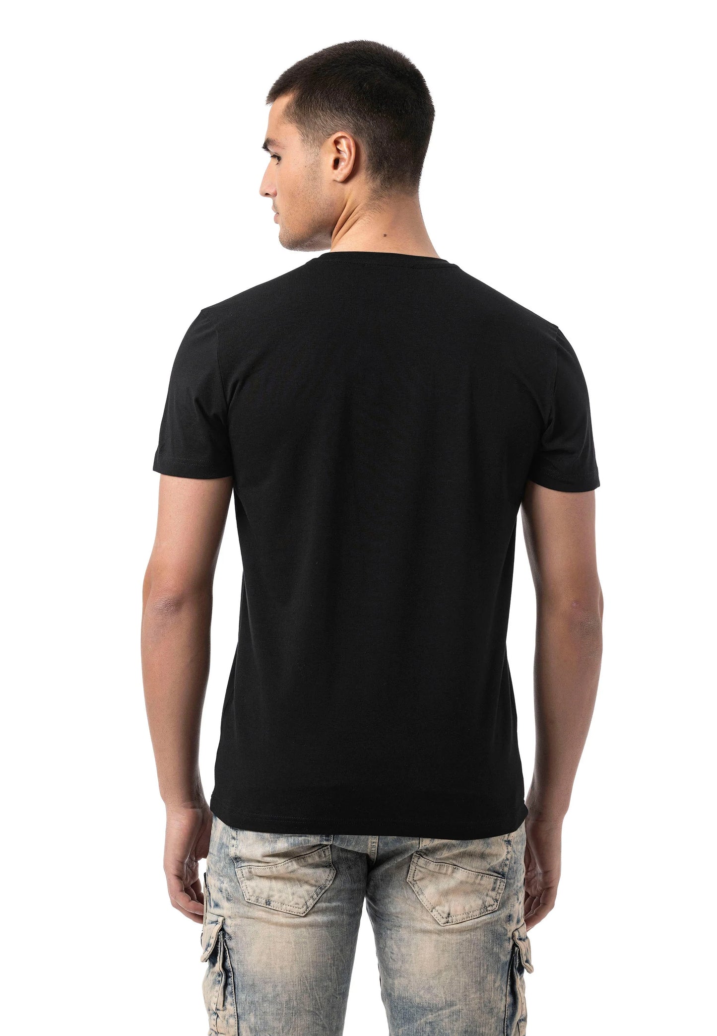 Cipo & Baxx LONDON Herren T-Shirt black CT826
