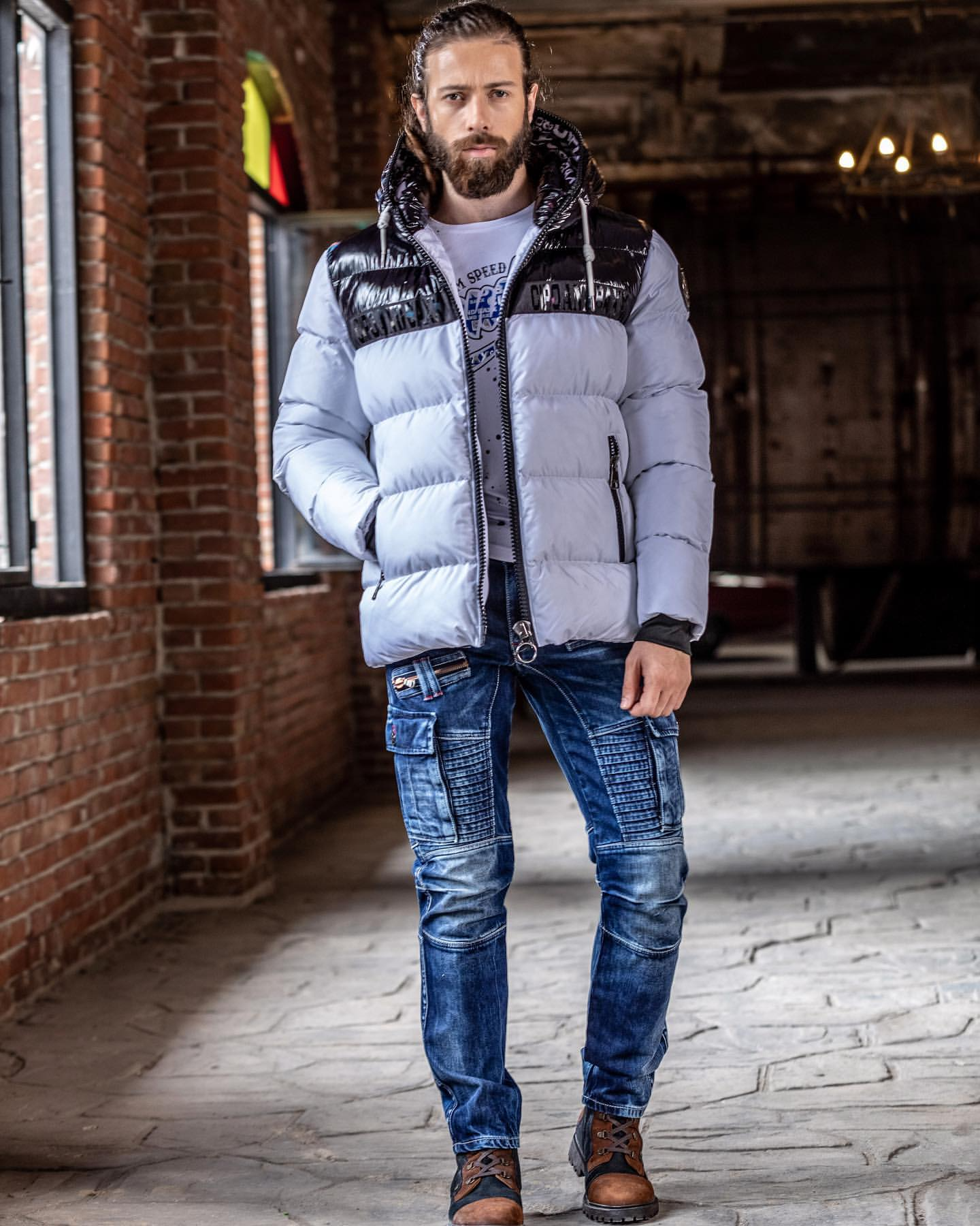 Cipo & Baxx SOUTHPOLE Herren Bomberjacke CM183