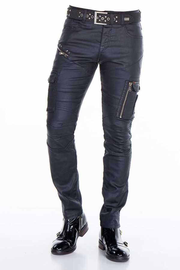 Cipo & Baxx PADUA Herren Hose Lederimitat CD405