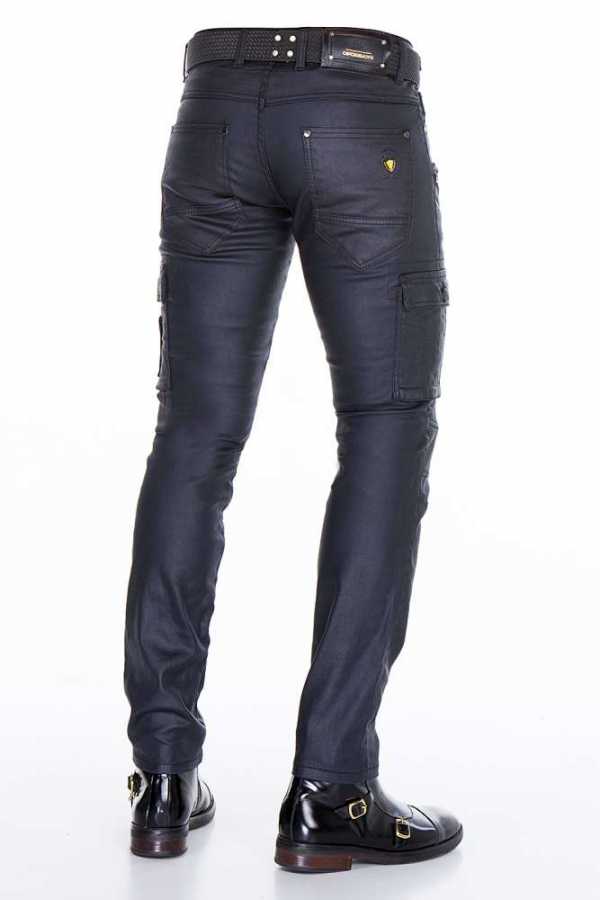Cipo & Baxx PADUA Herren Hose Lederimitat CD405
