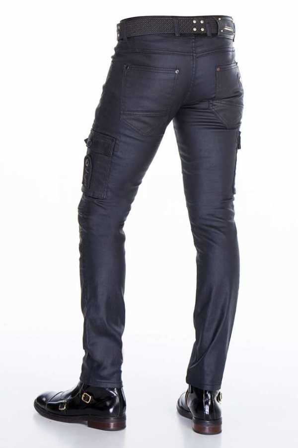 Cipo & Baxx PADUA Herren Hose Lederimitat CD405