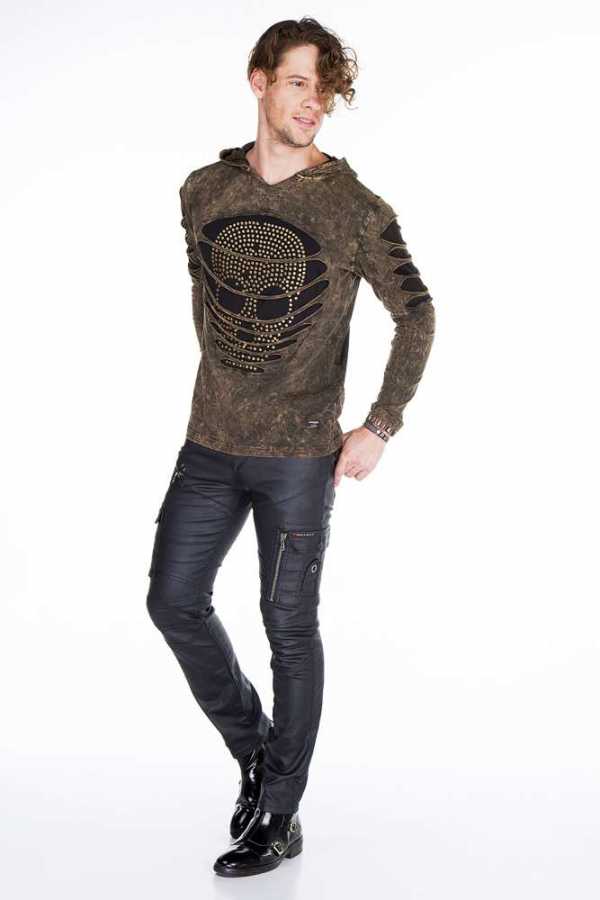 Cipo & Baxx PADUA Herren Hose Lederimitat CD405