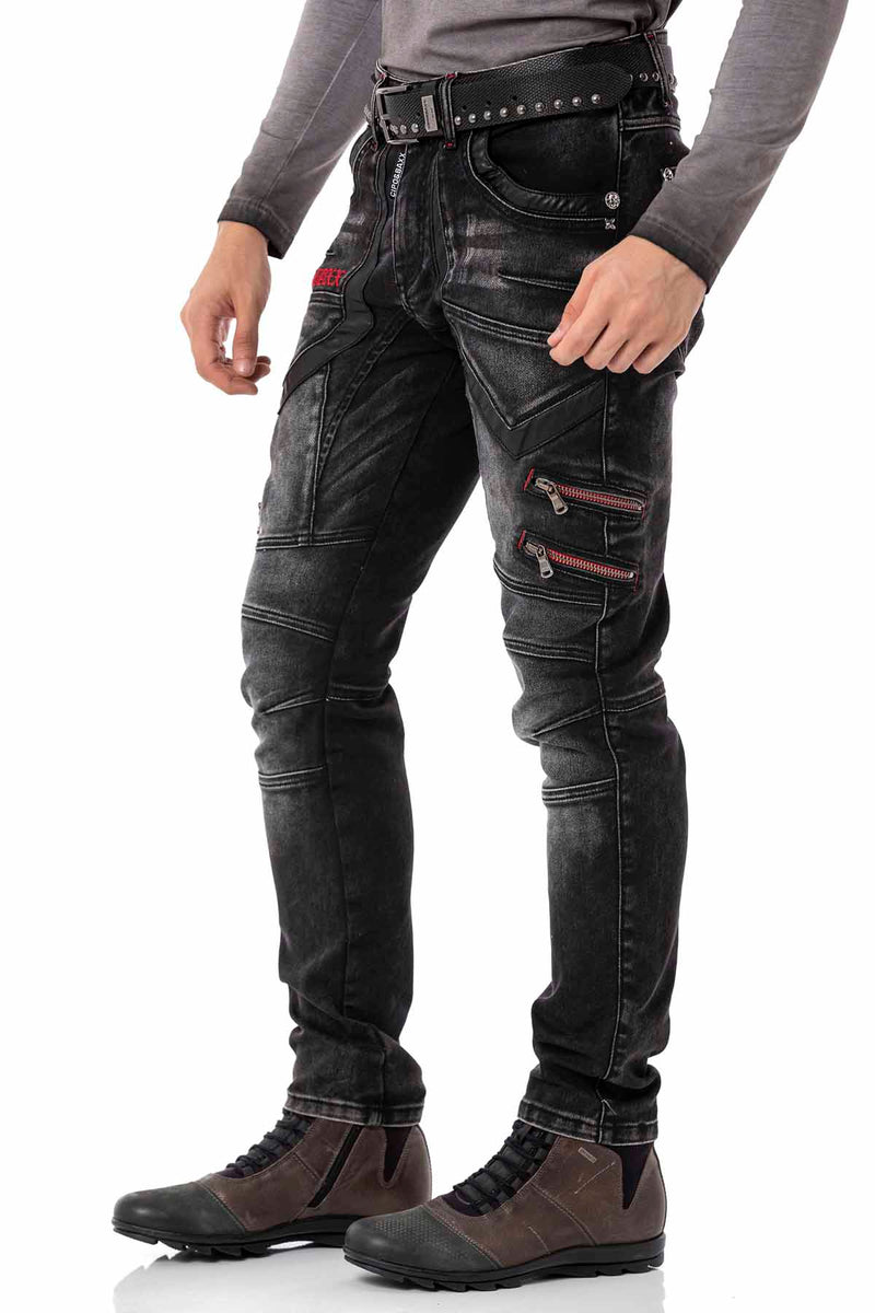 Cipo Baxx - Pantaloni Cargo Da Uomo Slim Fit Jeans Jogger - Foto 3