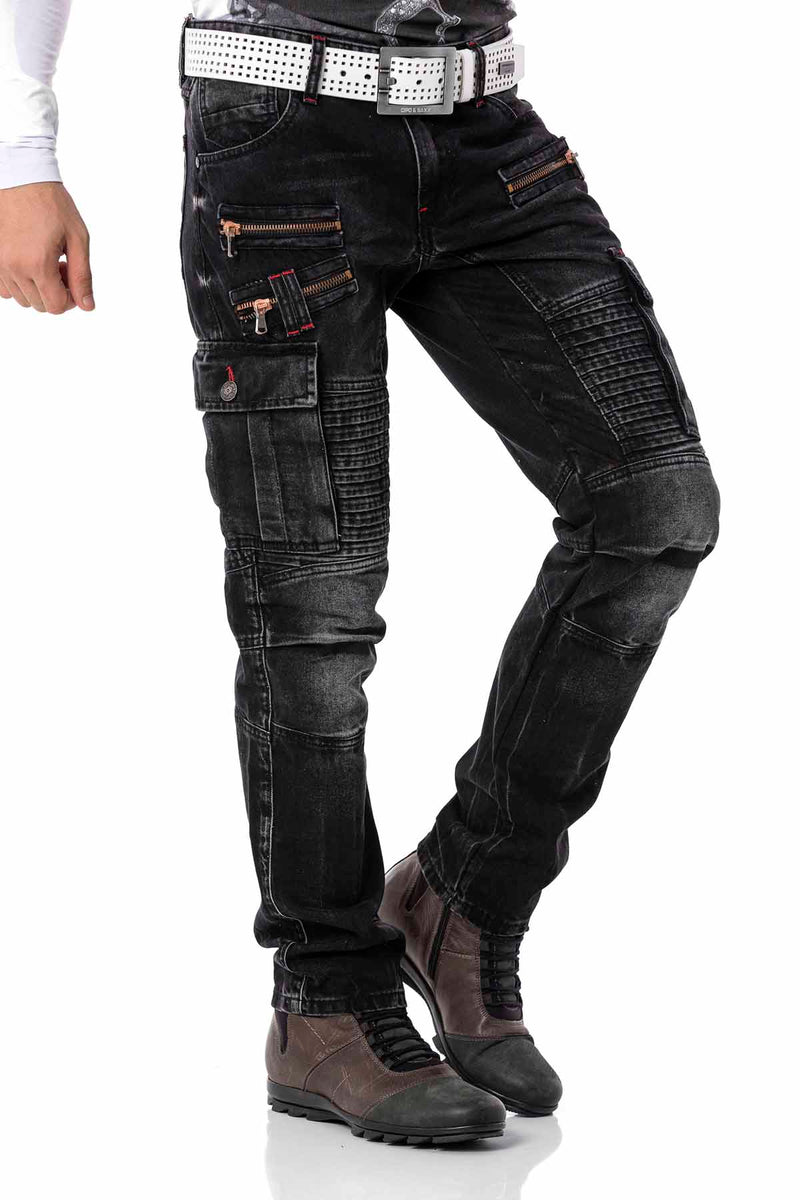 Cipo Baxx - Pantaloni Cargo Da Uomo Slim Fit Jeans Jogger - Foto 11