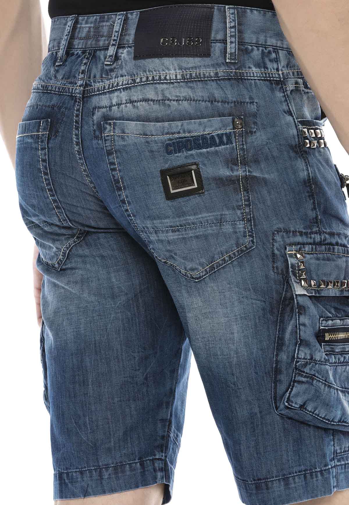 Cipo & Baxx MEDFORD men's short jeans denim CK203