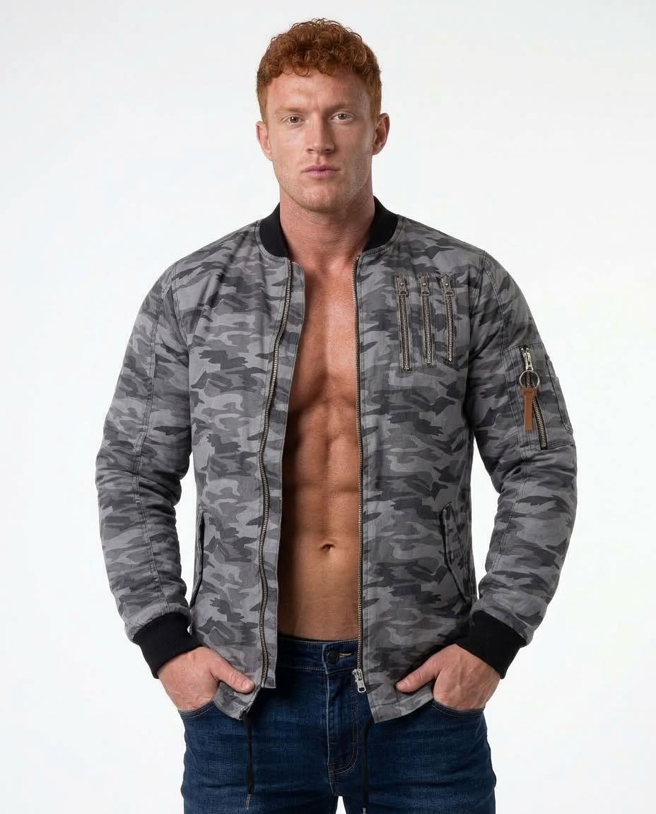 Cipo & Baxx CARTER Herren Jacke CJ153 grey - Persvision