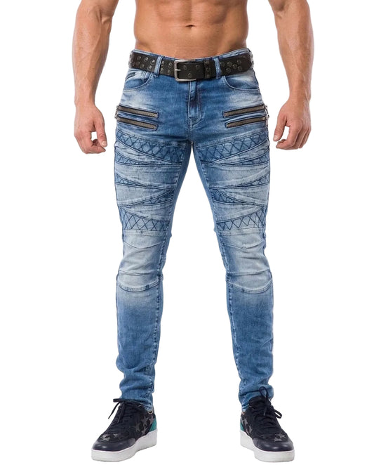 Vaqueros de hombre Cipo &amp; Baxx ROCKY denim CD504
