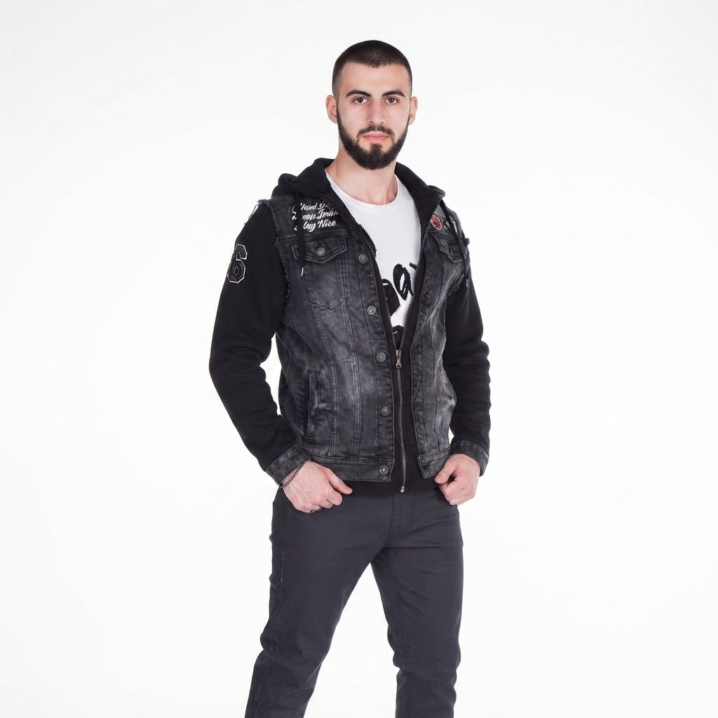 Cipo & Baxx EASTWOOD Herren Jeans Jacke Weste Denim CJ185